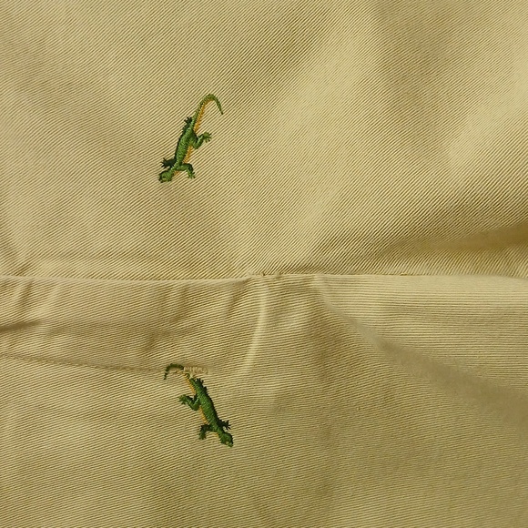 J CREW Women's Cream Shorts with Green Lizard Embroidery Size 4 - Picture 2 of 11